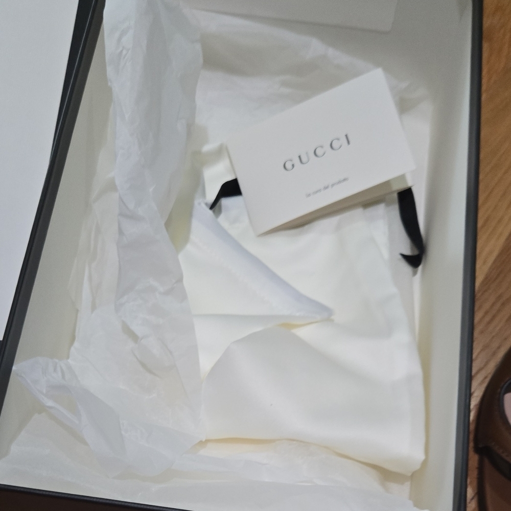 Gucci Tan Leather Cutout Mules - Picture 10 of 11